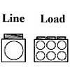 POWER DISTRIBUTION BLOCK , LINE 500MCM-4AWG 1 OPENING,  LOAD 2/0-14AWG 6 OPENING, 1POLE (AL-R1-K6)
