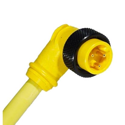 2 Pole Male 90 Degree Mini-Link Connector 16 Awg 102D0120AP