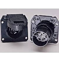 7-POLE NYLON RV SOCKET, 12V, 30 AMPS