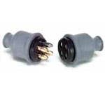 CONNECTOR, 4-POLE PAIR, BRASS SCREWS, RUBBER CAPS CONNECTOR, 4-POLE PAIR, BRASS SCREWS, RUBBER CAPS