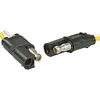 2-POLE FLAT TYPE ASSEMBLY, 12" LEADS 18GA 2-POLE FLAT TYPE ASSEMBLY, 12" LEADS 18GA