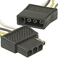4-POLE FLAT TYPE ASSEMBLY, 12" LEADS 18GA 4-POLE FLAT TYPE ASSEMBLY, 12" LEADS 18GA