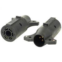 7-POLE BLADE TO 6-POLE ROUND CONNECTOR, AUXILIARY PIN IN CENTER 7-POLE BLADE TO 6-POLE ROUND CONNECTOR, AUXILIARY PIN IN CENTER