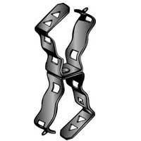 CONNECTS CONDUIT 1/2" OR 3/4" TO 1/2" TO 3/4", 100LB MAX. LOAD (TRAPEZE) CONNECTS CONDUIT 1/2" OR 3/4" TO 1/2" TO 3/4", 100LB MAX. LOAD (TRAPEZE)