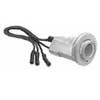 SOCKET, DOUBLE CONTACT, ACCEPT INCANDESCENT OR LED BULBS, 16 AWG LEADS, 8" LONG, FOR, TAIL, STOP, PARK, TURN SIGNAL, GROUND WIRE