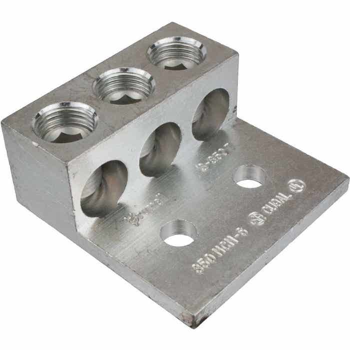 Aluminum Solderless Lug 6 Awg- 350MCM 3-350T Aluminum Solderless Lug 6 Awg- 350MCM 3-350T
