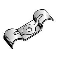 DUPLEX JIFFY CLIP, ZINC PLATED STEEL, FITS .375" O.D.