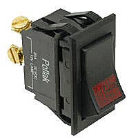 UNIVERSAL, SPST, ON-OFF, 3 SCREWS, RED PILOT LIGHT UNIVERSAL, SPST, ON-OFF, 3 SCREWS, RED PILOT LIGHT