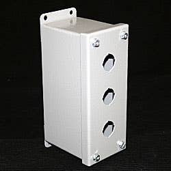 3 BUTTON MINITURE PUSHBUTTON ENCLOSURE (7.00x2.75x3.50) NEMA 12 3 BUTTON MINITURE PUSHBUTTON ENCLOSURE (7.00x2.75x3.50) NEMA 12