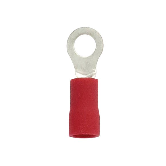 RING TERMINAL 22-18GA #6 PVC RED 561000