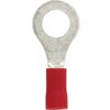 KSPEC RING 22-18GA 1/4" PVC RED 100PK