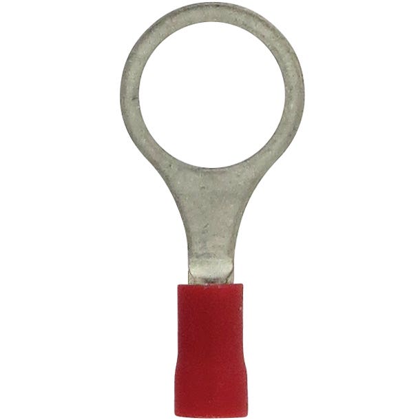 KSPEC RING 22-18GA 3/8" PVC RED 100PK