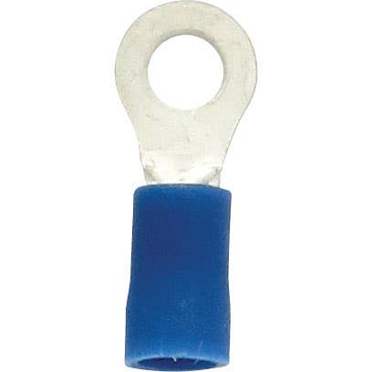 Bulk Ring Connectors 16-14 Awg #8 PVC Blue Bulk Ring Connectors 16-14 Awg #8 PVC Blue