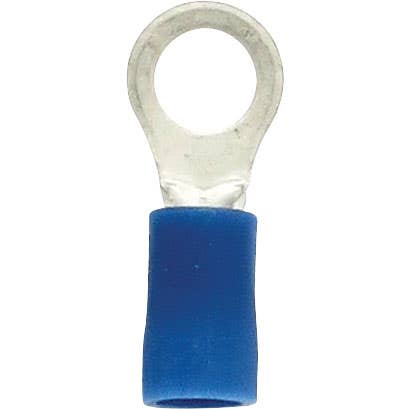 Bulk Ring Connectors 16-14 Awg #10 PVC Blue Bulk Ring Connectors 16-14 Awg #10 PVC Blue