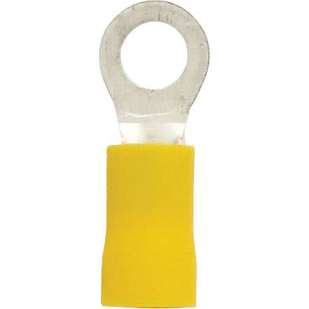Bulk Ring Connectors 12-10 Awg #10 PVC Yellow Bulk Ring Connectors 12-10 Awg #10 PVC Yellow