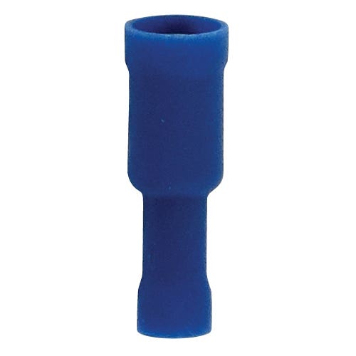 Bulk Female Bullet Wire Terminals 16-14GA .197" PVC Blue