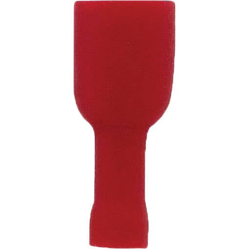 Female Fully Insulated Slide Connectors 22-18GA .250" PVC Red Female Fully Insulated Slide Connectors 22-18GA .250" PVC Red