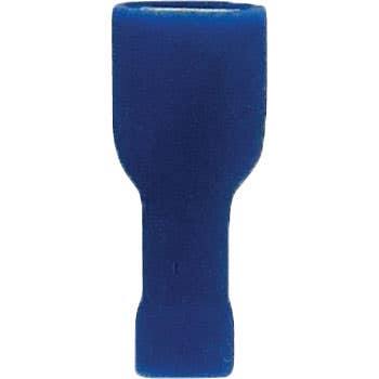 Female Fully Insulated Slide Connectors 16-14GA .250" PVC Blue Female Fully Insulated Slide Connectors 16-14GA .250" PVC Blue