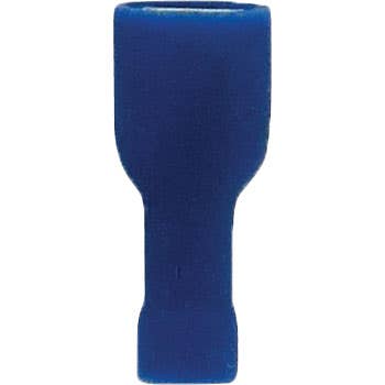 Female Fully Insulated Slide Connectors 16-14GA .250" PVC Blue