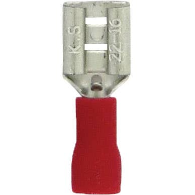 Bulk Female Slide Connectors 22-18GA .250" x .032" PVC Red Bulk Female Slide Connectors 22-18GA .250" x .032" PVC Red