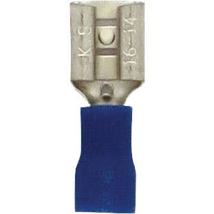 Female Slide Connectors 16-14GA .250" x .032" PVC Blue