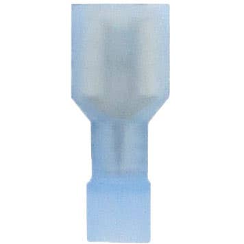 Bulk Female Fully Insulated Slide Connectors 16-14GA .250" Nylon Blue Bulk Female Fully Insulated Slide Connectors 16-14GA .250" Nylon Blue