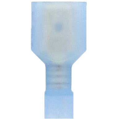 Male Fully Insulated Slide Connectors 16-14GA .250" Nylon Blue Male Fully Insulated Slide Connectors 16-14GA .250" Nylon Blue