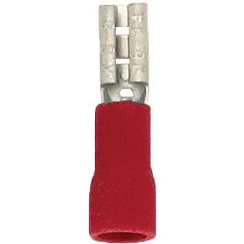 Bulk Female Slide Connectors 22-18GA .110" x .032" PVC Red