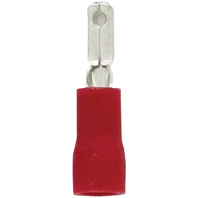 Bulk Male Slide Connectors 22-18GA .110" x .032" PVC Tab Red Bulk Male Slide Connectors 22-18GA .110" x .032" PVC Tab Red