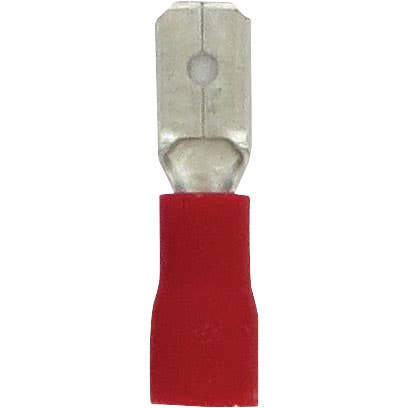 Male Slide Connectors 22-18GA .187" x .032" Tab PVC Red