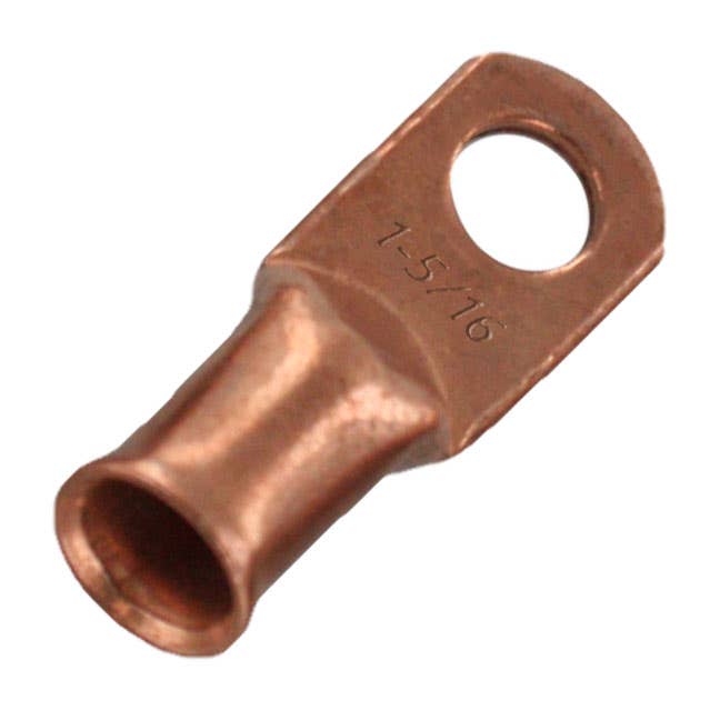 Unplated Copper Lug 1 Awg 1/2" Unplated Copper Lug 1 Awg 1/2"