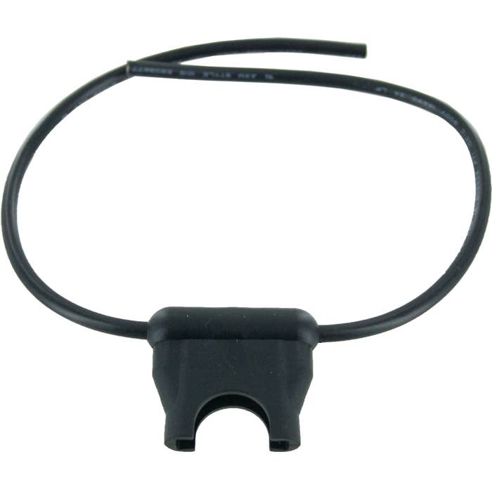 In-Line Standard Blade Fuse Holder 14 Awg 6" Leads Black