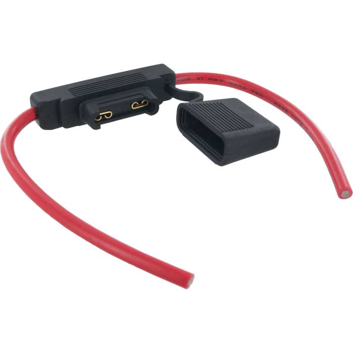 In Line Maxi Blade Water Resistant Fuse Holder 8GA 6" Leads In Line Maxi Blade Water Resistant Fuse Holder 8GA 6" Leads