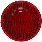 RED ROUND, 2-3/16", SELF ADHESIVE