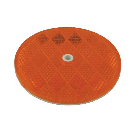 Amber Round Reflector Center Hole 716043 Amber Round Reflector Center Hole 716043