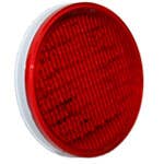 4" DIAMETER ROUND, RED, STOP/TURN/TAIL, 56-DIODES, DOUBLE CONTACT