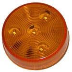 2.5" DIAMETER ROUND, AMBER, 4-DIODES, SINGLE CONTACT 2.5" DIAMETER ROUND, AMBER, 4-DIODES, SINGLE CONTACT