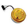 CLEARANCE/MARKER LAMPS, AMBER, 2 1/2" ROUND, 2 DIODES