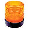 HIGH INTENSITY- LOW PROFILE, AMBER, 5 3/4"HIGH X 5 3/4", RUBBER BASE, SURFACE MOUNT, 12-48VDC