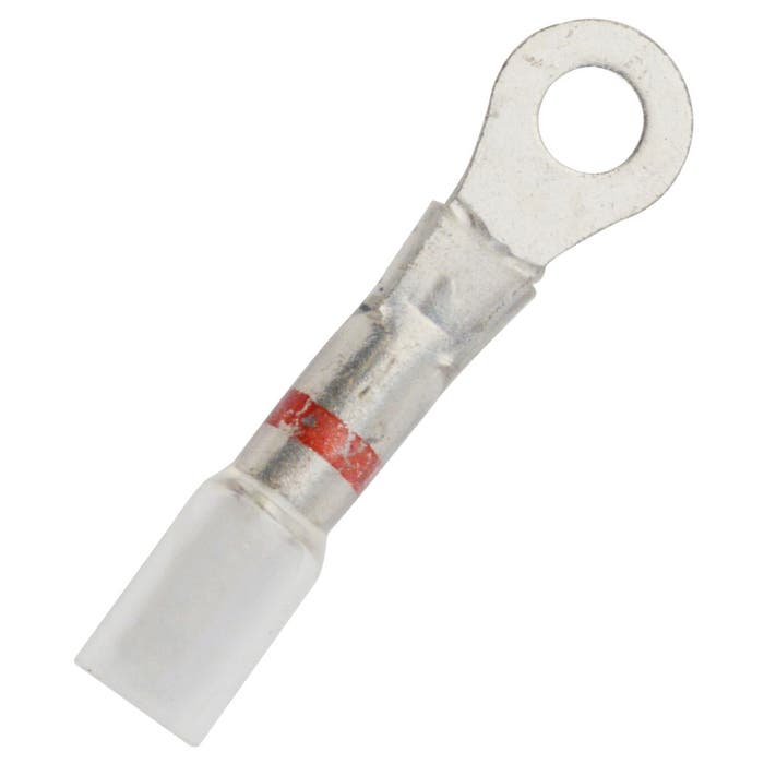 22-18 Awg Heat Shrink Ring Terminal #8 761201 22-18 Awg Heat Shrink Ring Terminal #8 761201