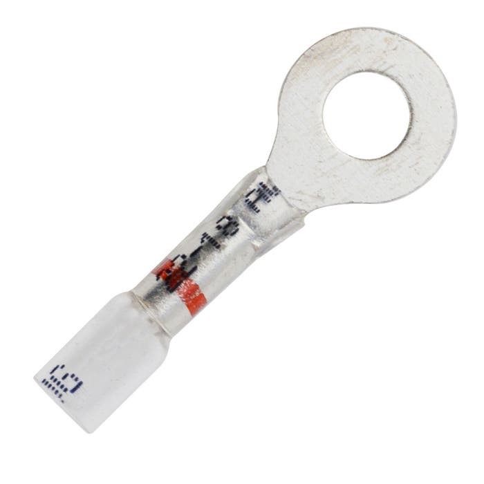 22-18 Awg Heat Shrink Ring Terminal 1/4" 761204 22-18 Awg Heat Shrink Ring Terminal 1/4" 761204