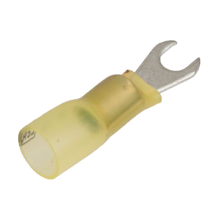 12-10 Awg Spade Terminal #10 Stud Yellow 12-10 Awg Spade Terminal #10 Stud Yellow