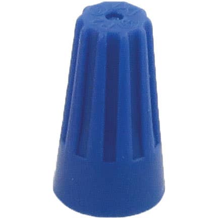Bulk Screw-On Wire Termination Connectors 22-14 AWG Blue Bulk Screw-On Wire Termination Connectors 22-14 AWG Blue