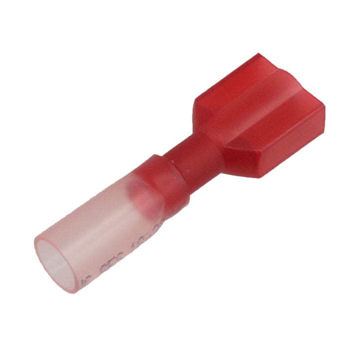 22-18 Awg Male Slide 1/4" Red 22-18 Awg Male Slide 1/4" Red