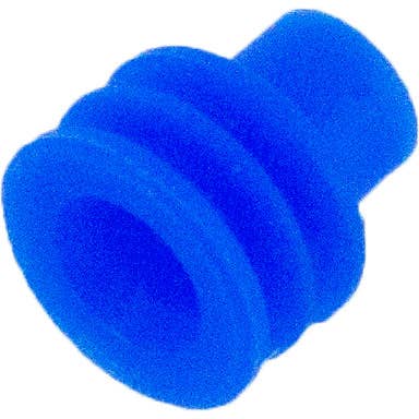 Delphi 12015193 OEM 12-10 Awg Blue Silicone Seal 100 Pack Angle Delphi 12015193 OEM 12-10 Awg Blue Silicone Seal 100 Pack Angle