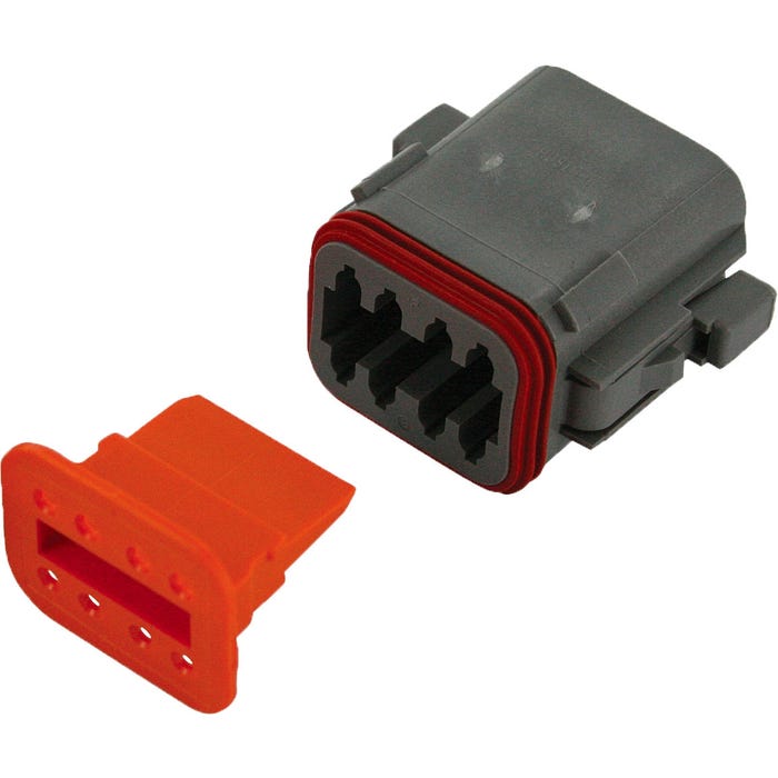 Deutsch DT06-08S DT Series 8-Way Connector Bulk 10 Sets Deutsch DT06-08S DT Series 8-Way Connector Bulk 10 Sets