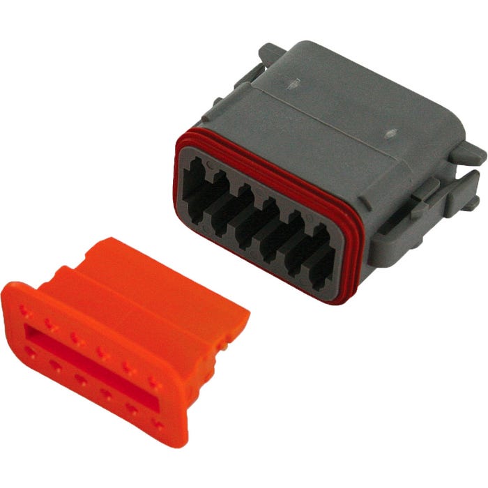 Deutsch DT06-12S DT Series 12-Way Connector Bulk 10 Sets Deutsch DT06-12S DT Series 12-Way Connector Bulk 10 Sets