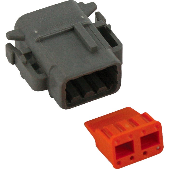 Deutsch DTM06-08SA DTM Series 8-Way Connector Bulk 10 Sets Deutsch DTM06-08SA DTM Series 8-Way Connector Bulk 10 Sets