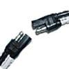 2 POLE, ASSEMBLY, 10GA 12", FLAT-TYPE, BLACK WHITE 2 POLE, ASSEMBLY, 10GA 12", FLAT-TYPE, BLACK WHITE