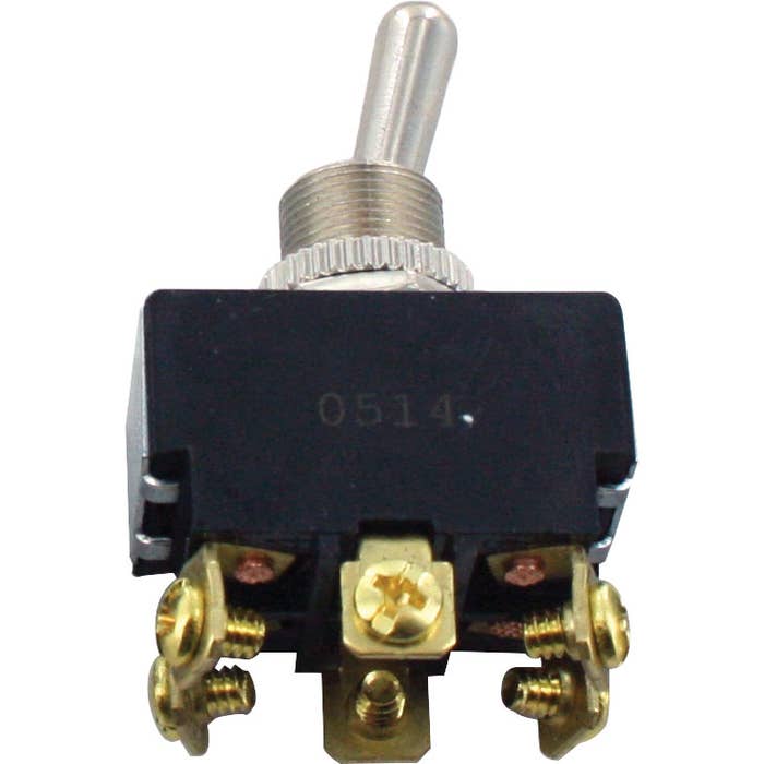 6 Screw Terminal Toggle Switch ON-OFF-ON DPDT 